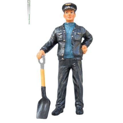 Stoomlocomotief stoker met schep HSB